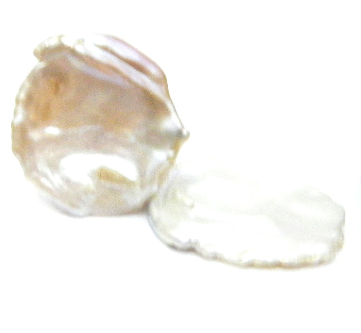 White Enormous Petal Keishi Pair